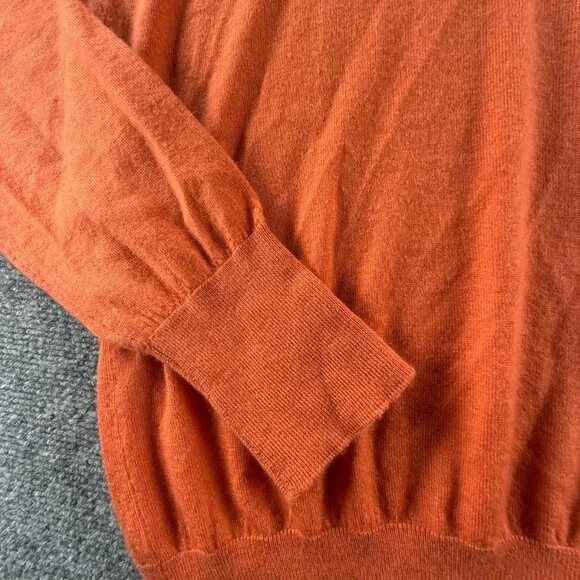 Sid Mashburn Orange V-Neck Sweater - Picture 8 of 14